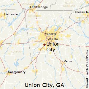 union city ga map